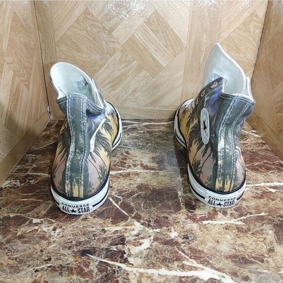 NEW Converse women's All star Chuck taylor palm tree yellow shoe size 10.5 - Picture 3 of 12